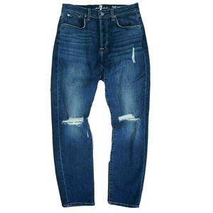 7 For All Mankind High Rise Button Fly Jeans